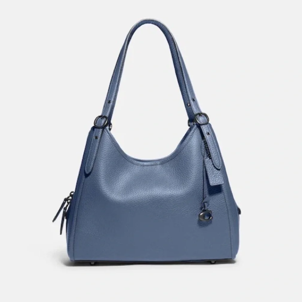 Coach Lori Leather Shoulder Bag - Washed Chambray - Picture 1 of 8